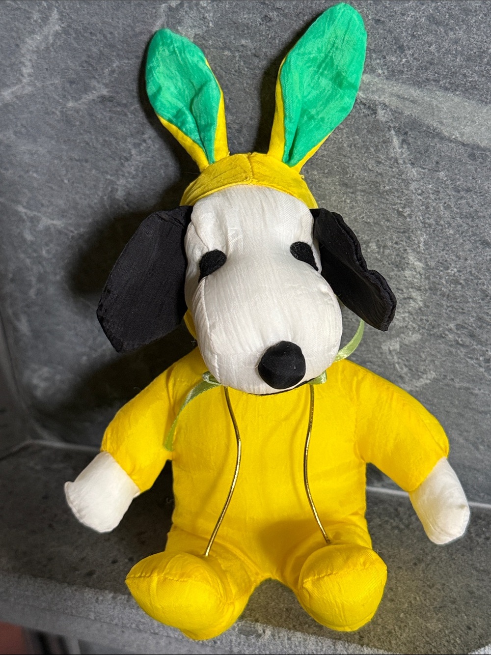 Vintage Whitman's Snoopy Easter Bunny Plush Doll